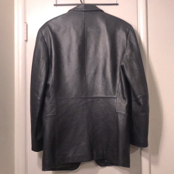Stafford Black Leather Jacket - Picture 3 of 6